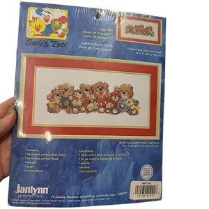 Janlynn Counted Cross Stitch Kit Suzy’s Zoo‎ Bears Of Duckport 038-0180 Sealed